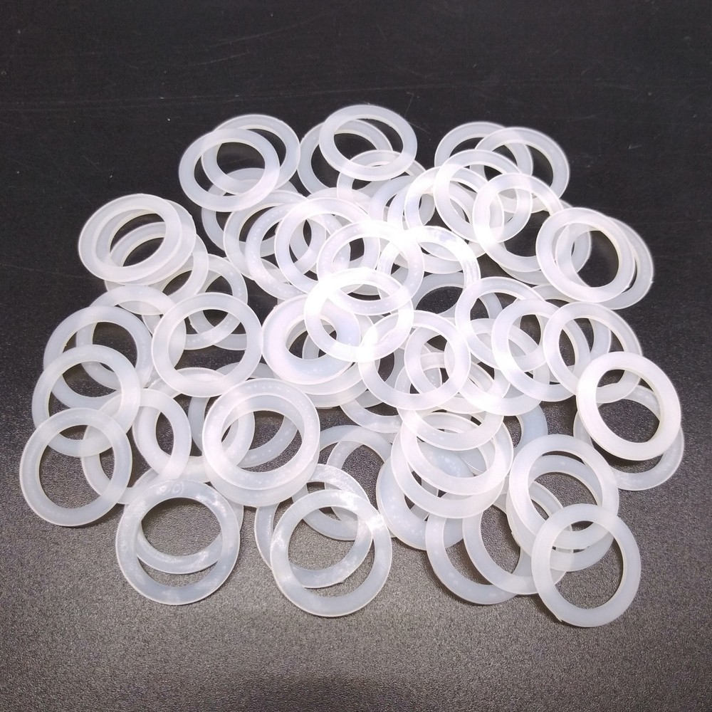 500pcs M10 White Nylon Flat Washers