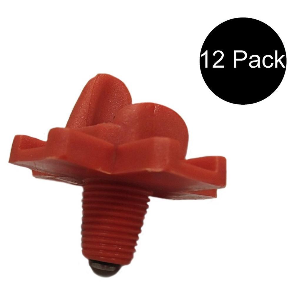 12 Pack - Horizontal Side Mount Automatic Poultry Nipples