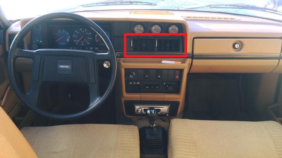 Volvo 240 Cup Holder Dashboard Vent OEM Look