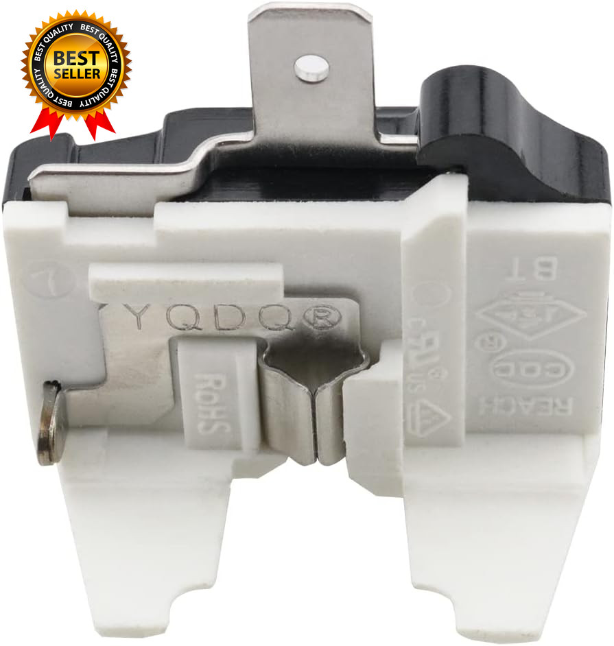 Refrigerator Starter Relay and Overload Protector Kit QP2-4R7 4.7 Ohm 1 Pin PTC