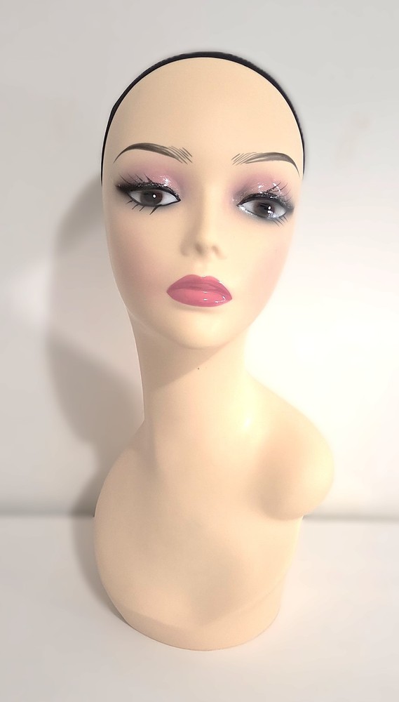 Mannequin Head Shoulder Display Beige