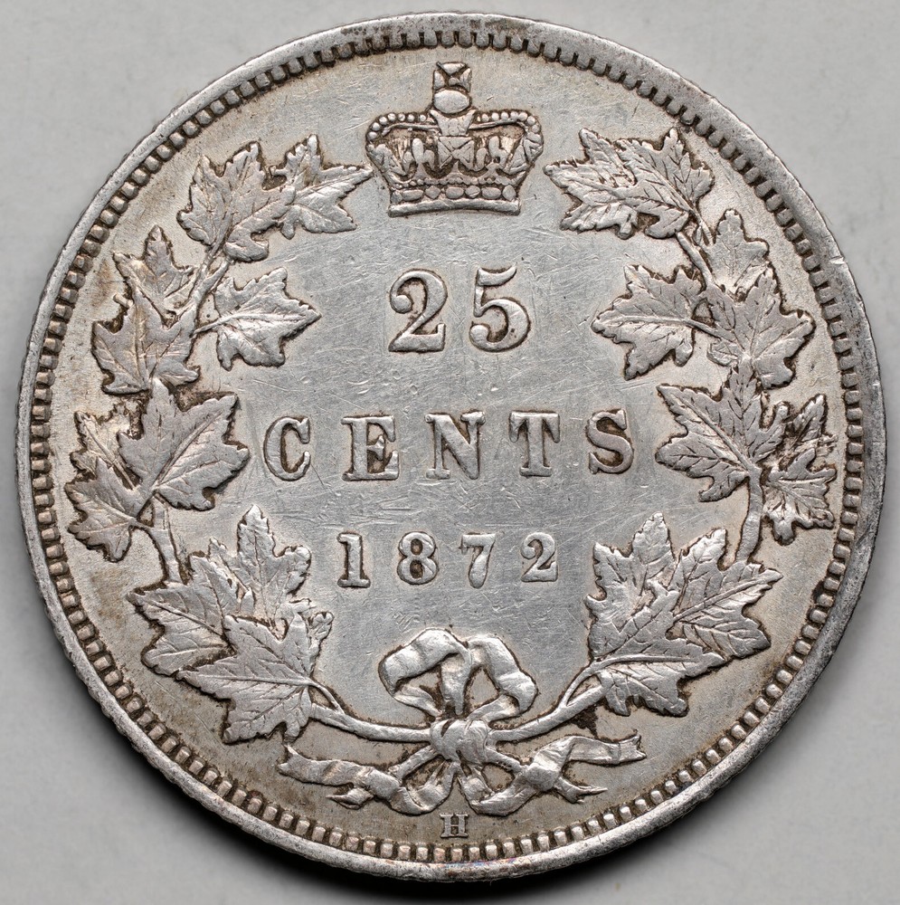 1872-H Canada 25 Cents