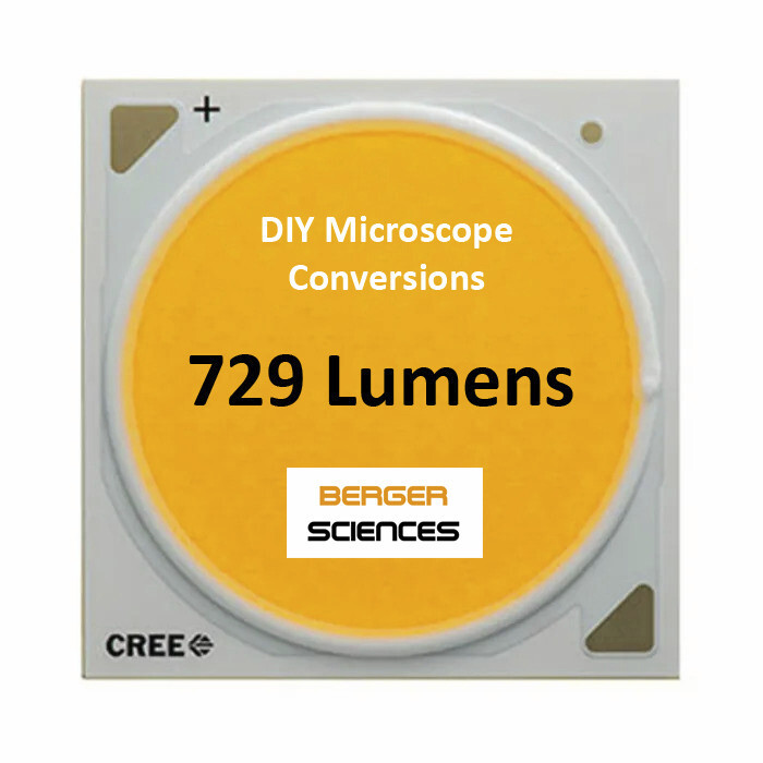 Powerful 729 Lm White CoB LED for DIY Microscope Conversions + Dimmer Circuit