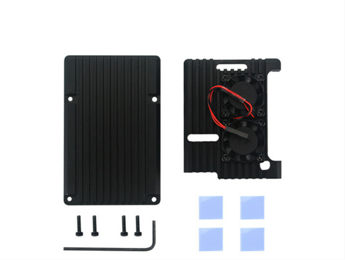 For Raspberry Pi 3 Aluminum Alloy Radiator Protective Case Metal Cooling Shell
