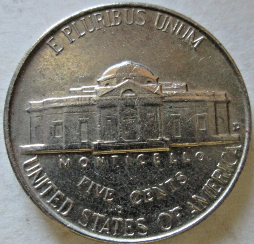 1955-D JEFFERSON NICKEL, MS++, PARTIAL STEPS, STRONG MINT LUSTER, CIRCULATED