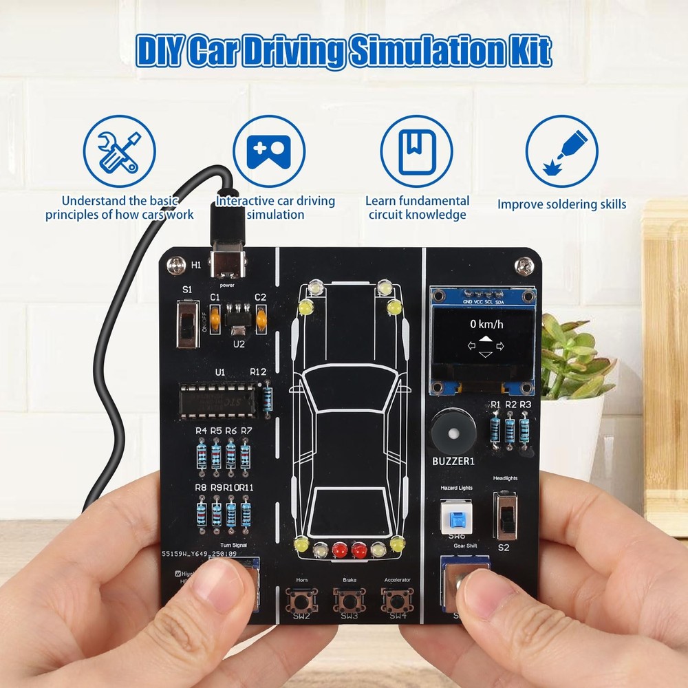 MIOYOOW DIY Car Driving Simulation Soldering Practice Kit, Electronics...