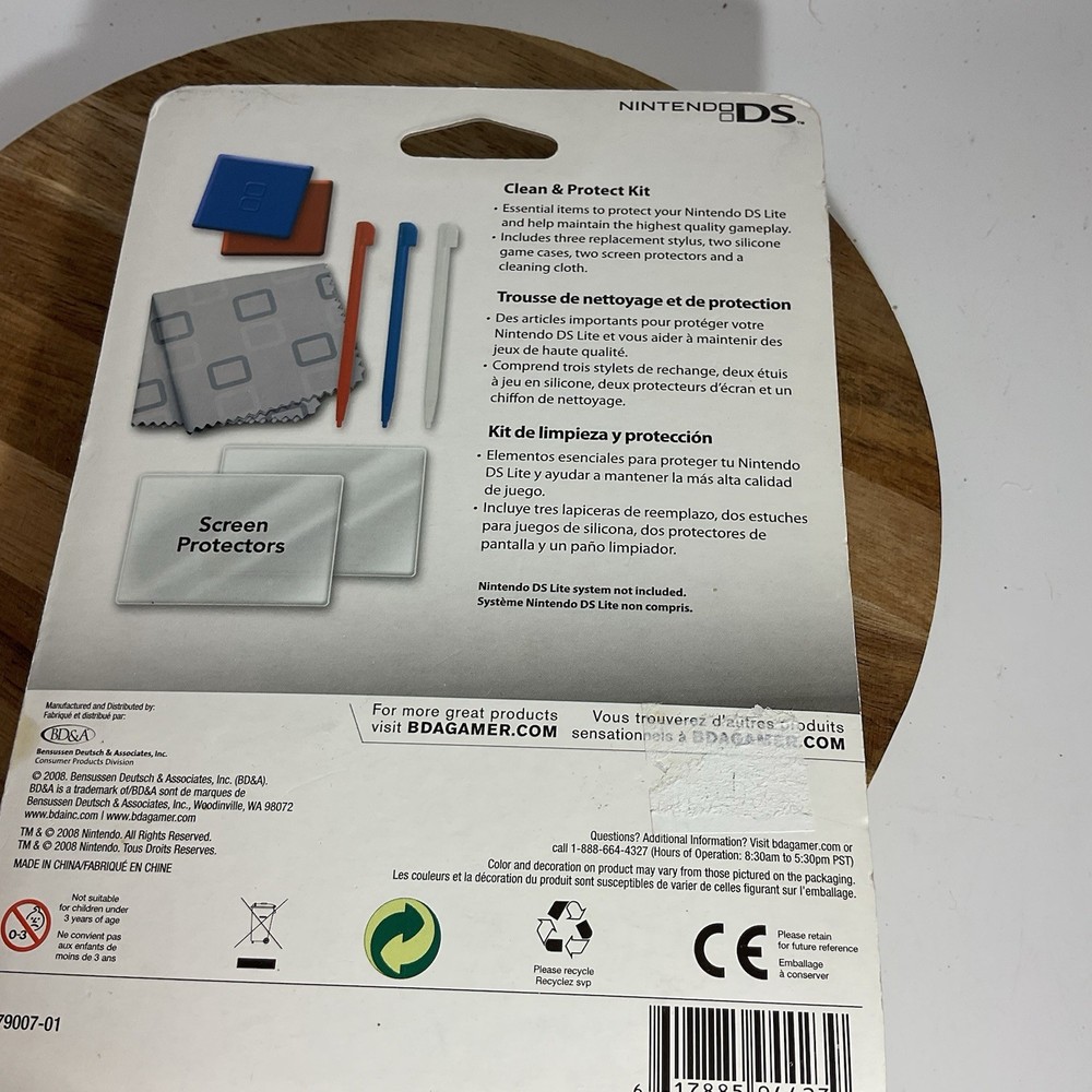 Nintendo DS Clean And Protect Kit NOS 2008 (D)