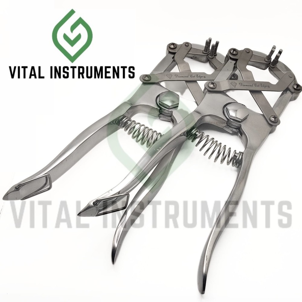 2 Heavy Duty Elastrator Castration Livestock Veterinary Instrument Stainless CE