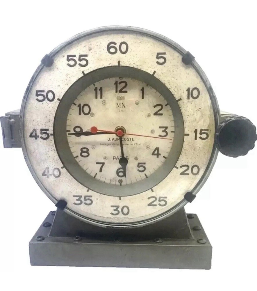 Maritime Inspired Distressed Style Tale Clock with Aged Face