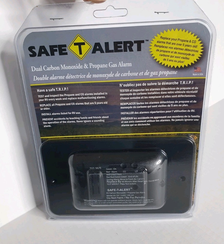 Safe-T-Alert MTI INDUSTRIES-Propane Carbon Monoxide Detector Model 85-741 BL-TR