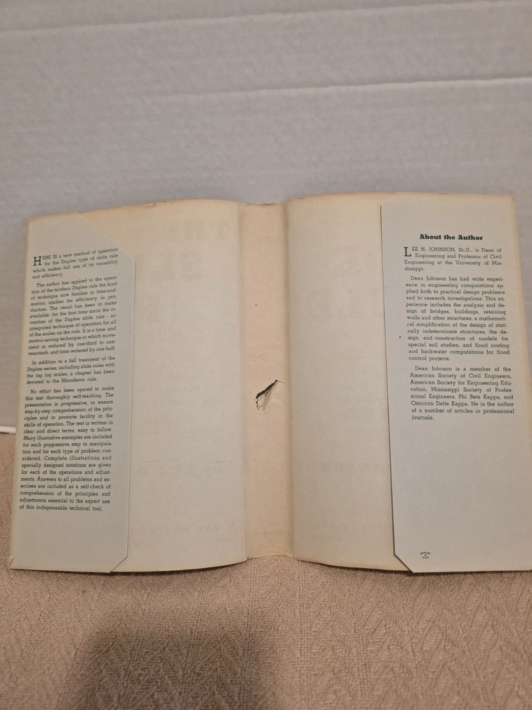The Slide Rule - Johnson - Math/Engineering (HC, 1955)