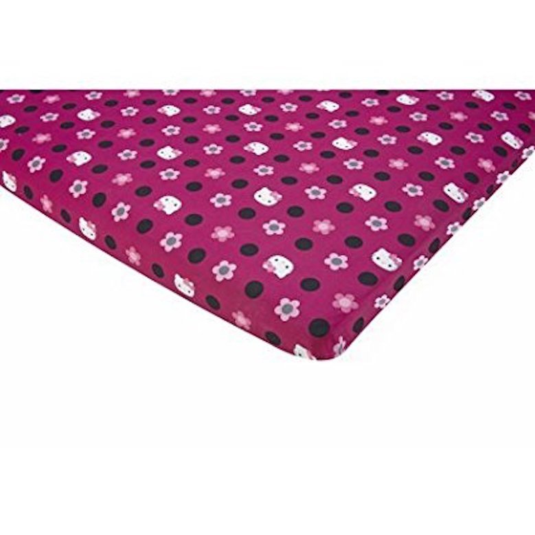 Hello Kitty Hot Pink Fitted Pack N Play Yard Sheet