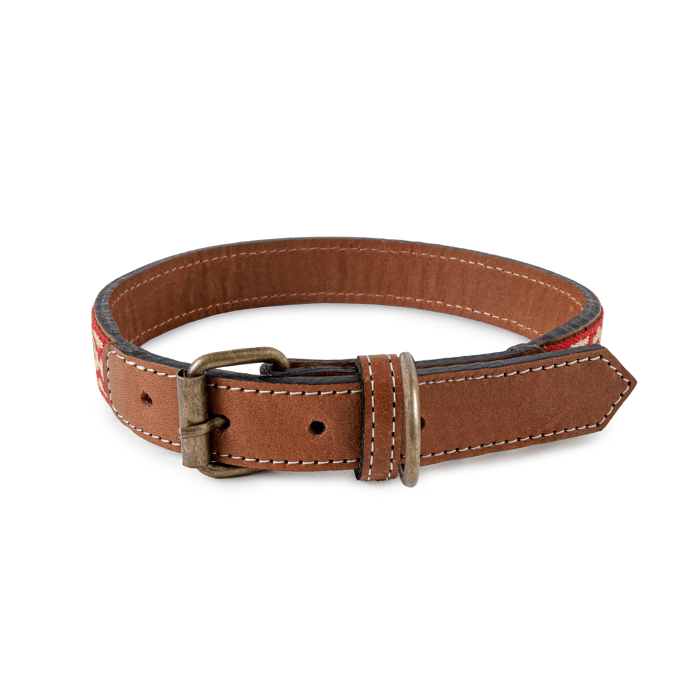 Genuine Leather Dog Collar Adjustable Necklace