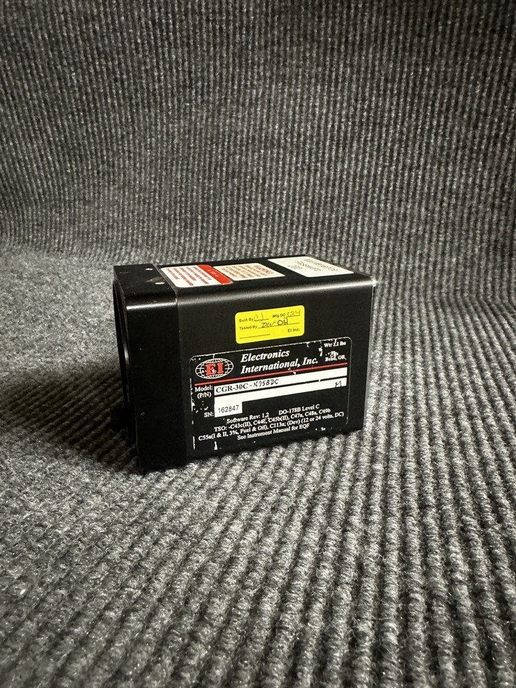 Electronics international, Inc. CGR-30 Eis