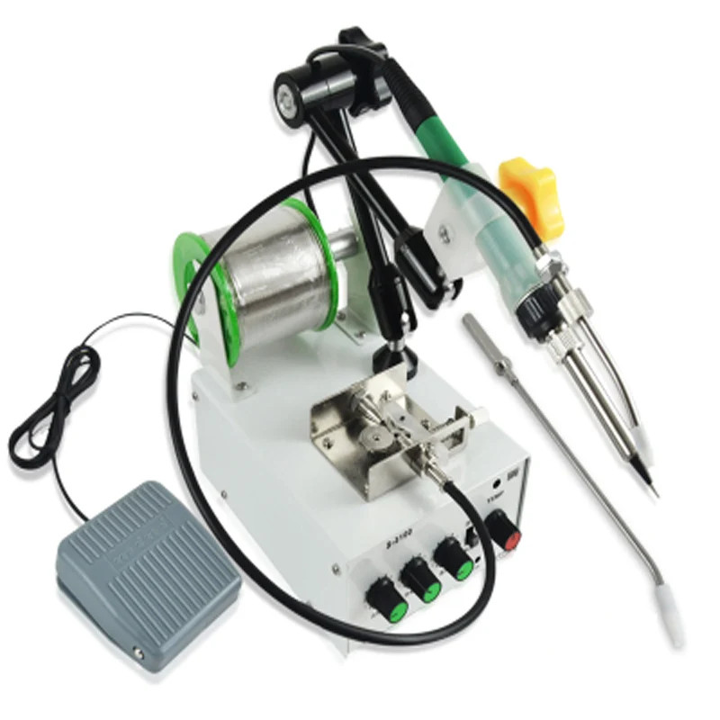 Automatic Tin Soldering Machine Pedal Control Soldering Tin Machine Temperature