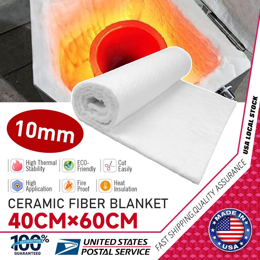 Thickness 0.4 inch High Density Fireproof Insulation Blanket for Forge, Foundry