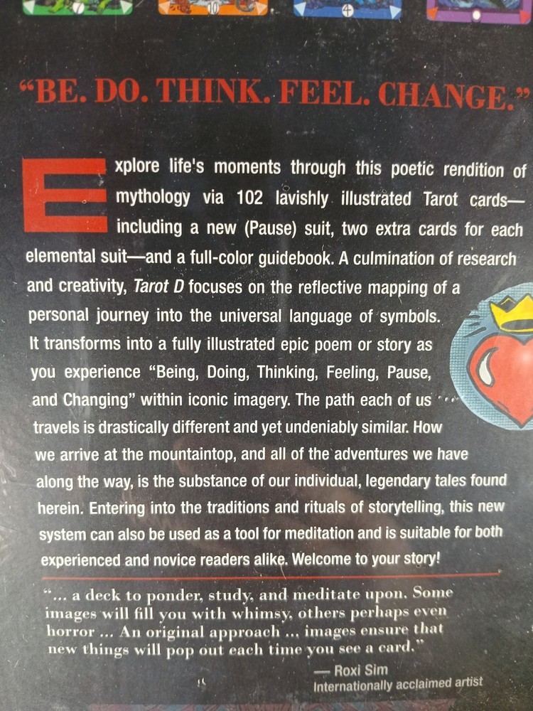 Tarot D: The Didactic Tarot Kit - Deck & Book Red Feather New Sealed