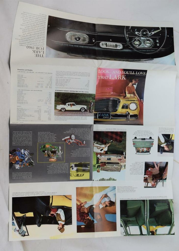 1960 Studebaker Lark Dealer Sales Foldout Brochure
