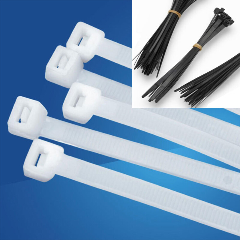 8mm Self-Locking Plastic Nylon Cable Ties Zip Ties Wrap Wire Cord Zip Tie Strap