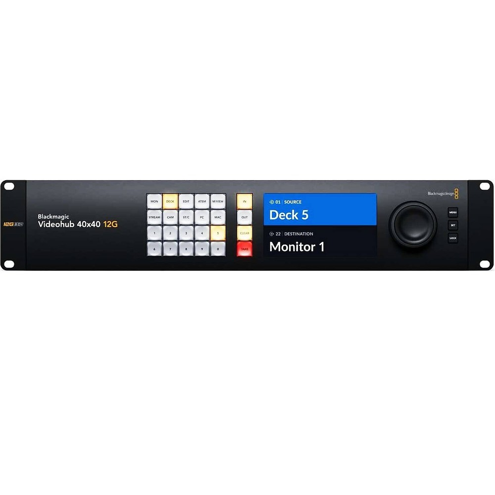 Blackmagic Design Videohub 40x40 12G Zero Latency Video Router