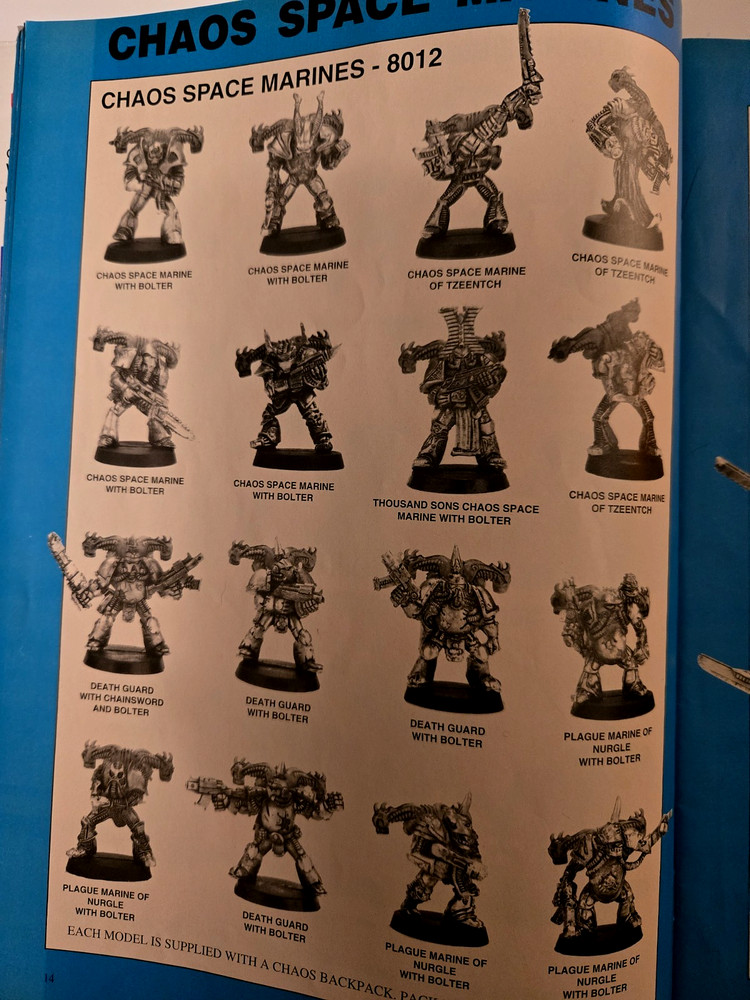 GW Warhammer 40 1994-95 Blue Miniatures Catalog