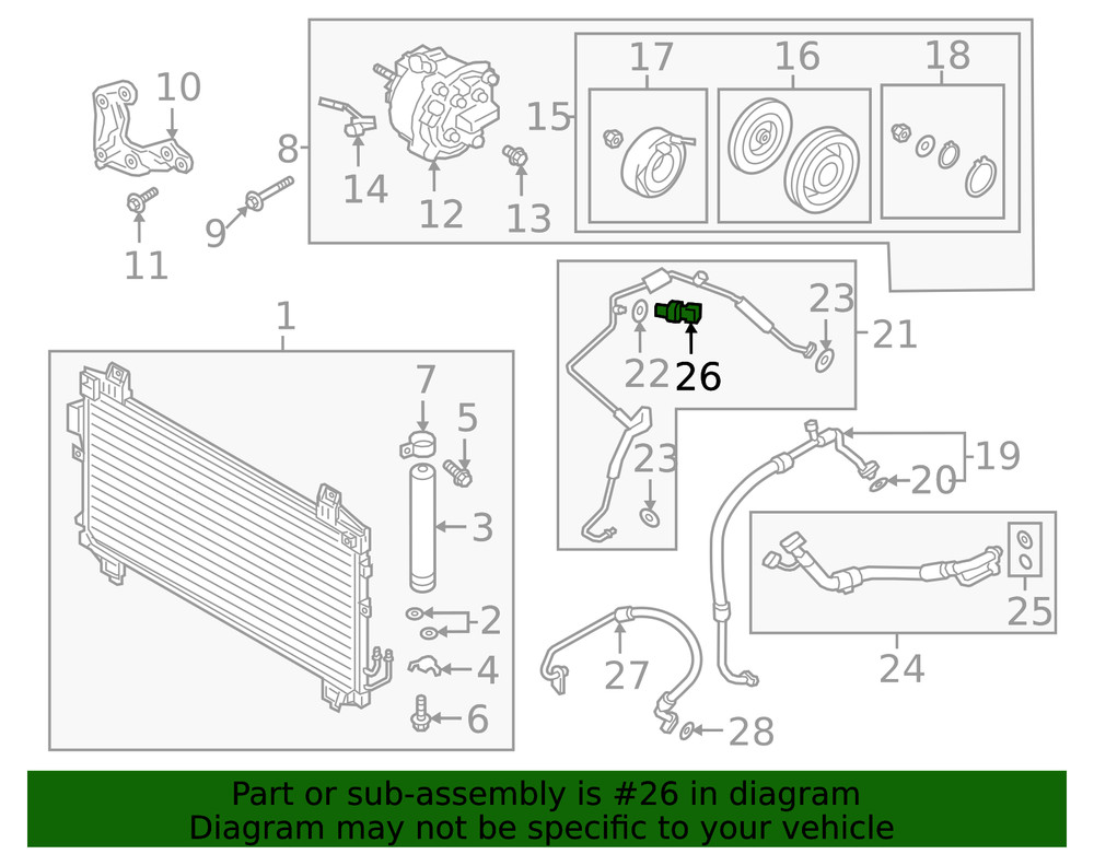 Genuine Mitsubishi AC Switch 7815A540