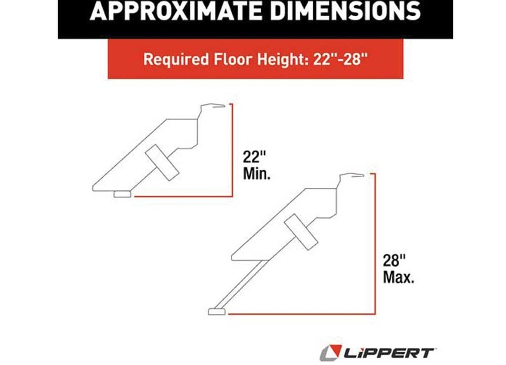 Lippert 733932 30" Premium Double Solid Step
