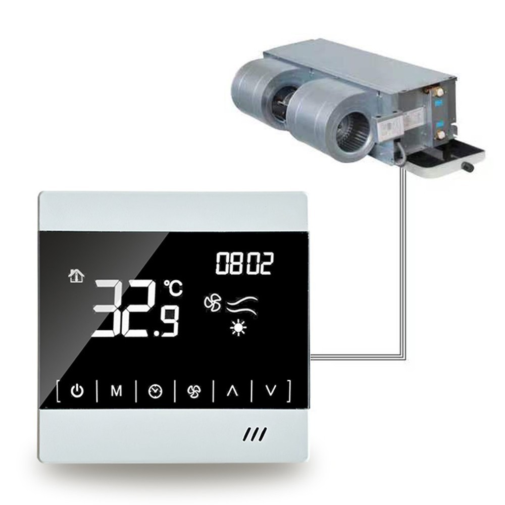 User Friendly Fan Coil Thermostat for For central Fresh Air System Control