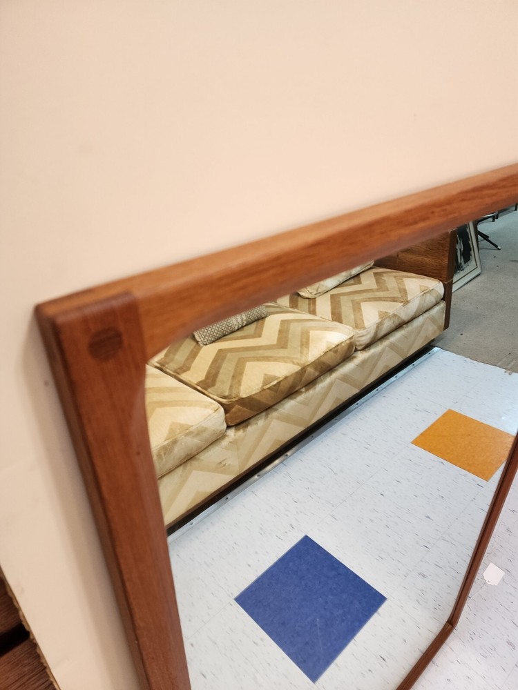 Vintage Danish teakwood mirror
