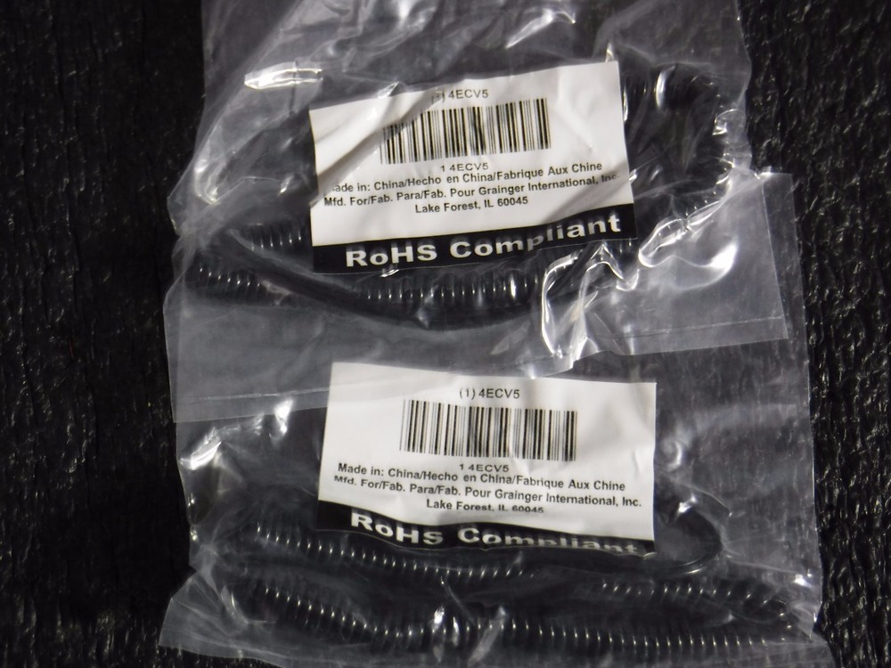 Static Control Cord, Straight,2PK,4ECV5,(MG)