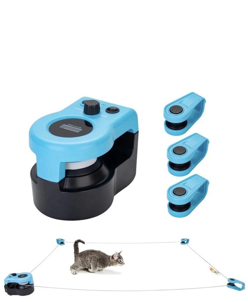 Interactive Cat Exercise Toy with Adjustable Speed Mouse Pulleys All Included.