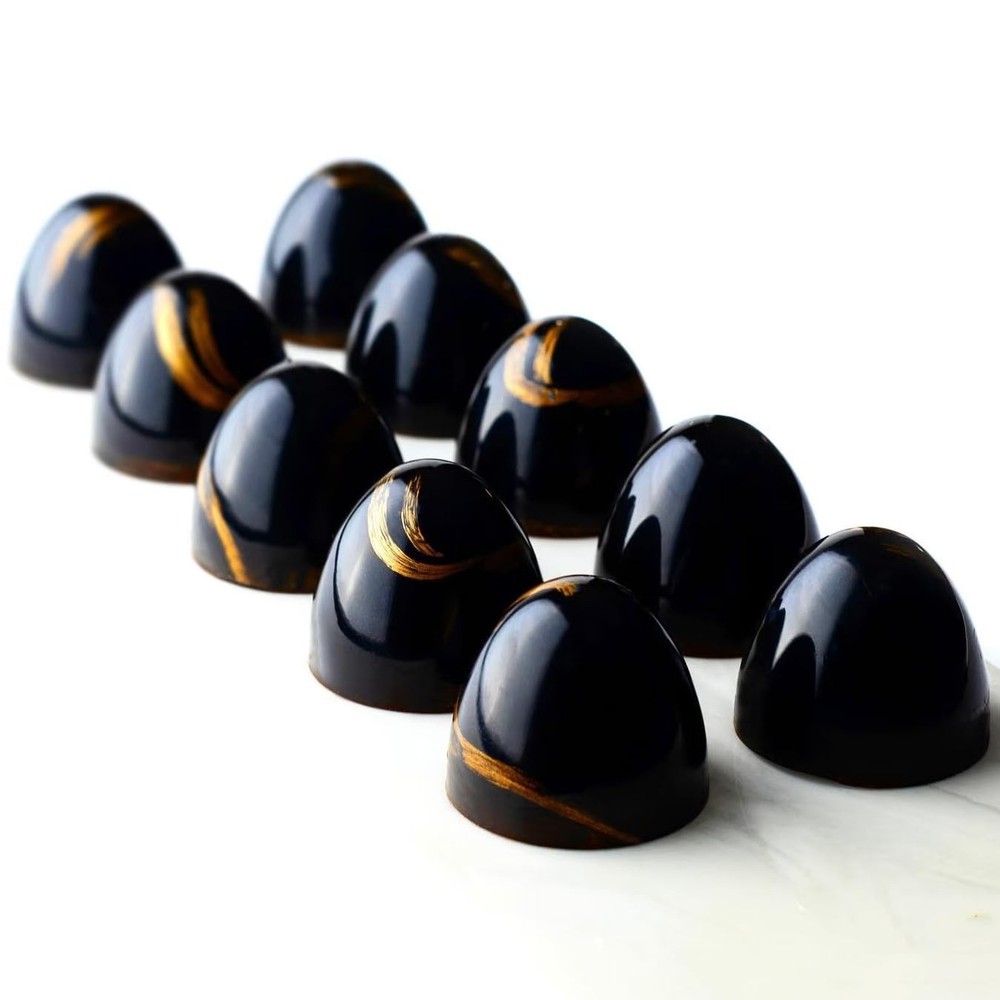 Polycarbonate Big Cone Chocolate Mold Half Egg Candy Mould DIY Poly-carbonate...
