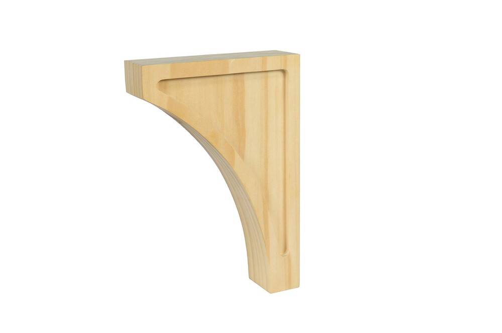 1 PC 9" Corbel Solid Pine Bracket C620UNFFBA Wood Wall Support Shelf
