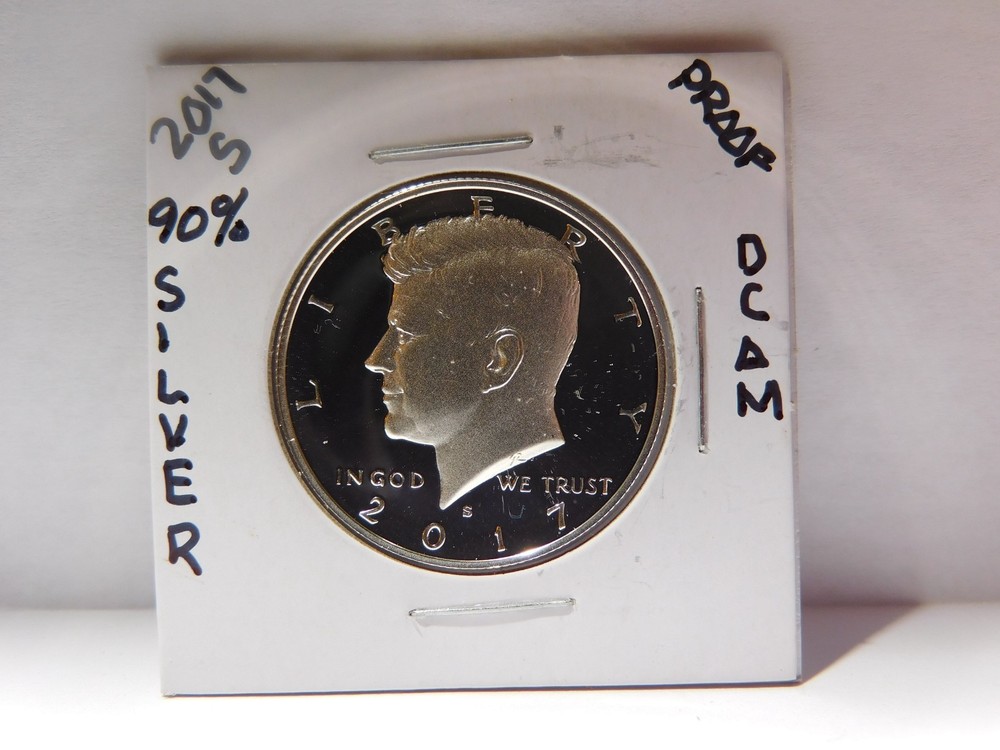 2017-S-90% Silver Proof Kennedy Half Dollar-Deep Cameo