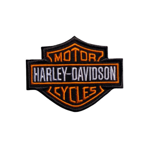 Harley Davidson Brown Eagle & Rocker Embroidered Back Patch Set Iron-On