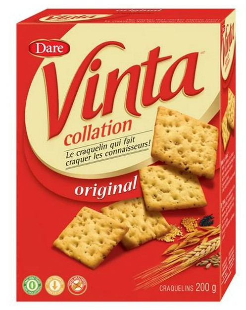 Dare Vinta Snacks Original Crackers, 200g (4 Pack)