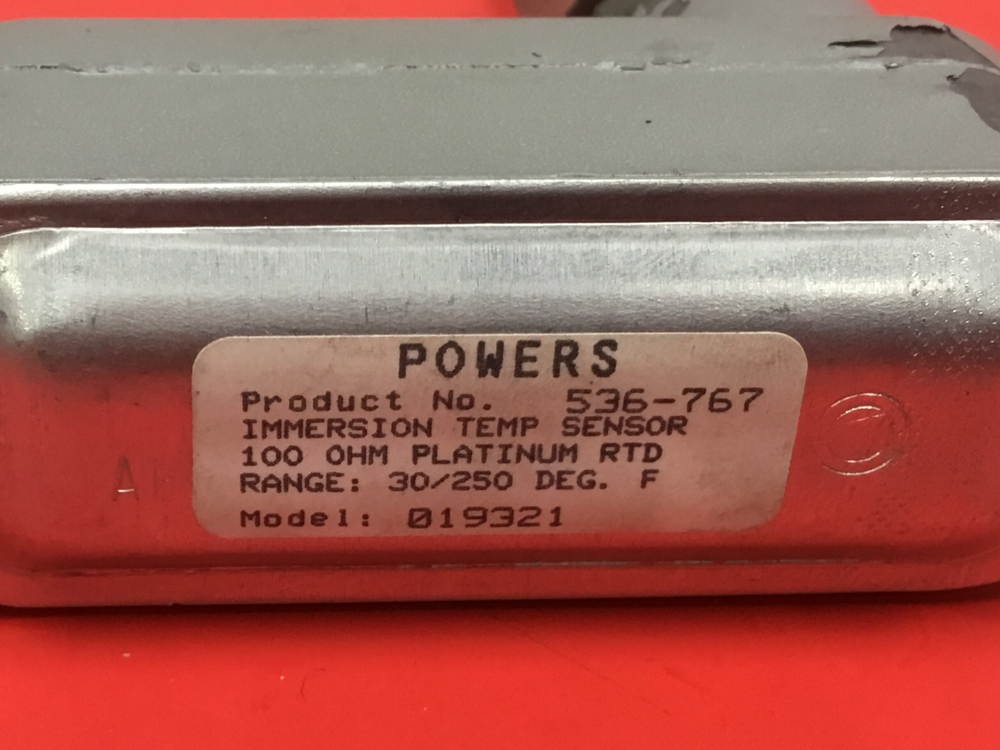 Powers - Model #536-767 - Immersion Temp. Sensor