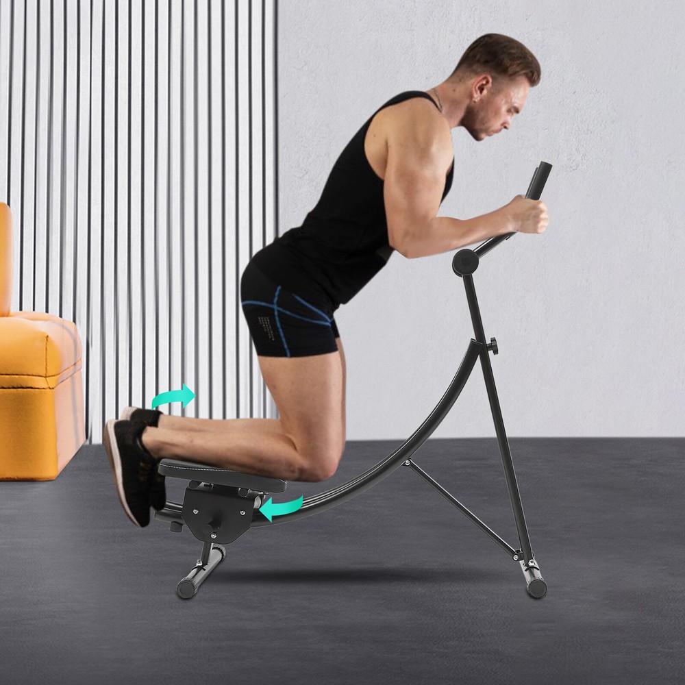 Ab Machine Coaster Abdominal Crunch Trainer Core Workout Equipment for Home Gym