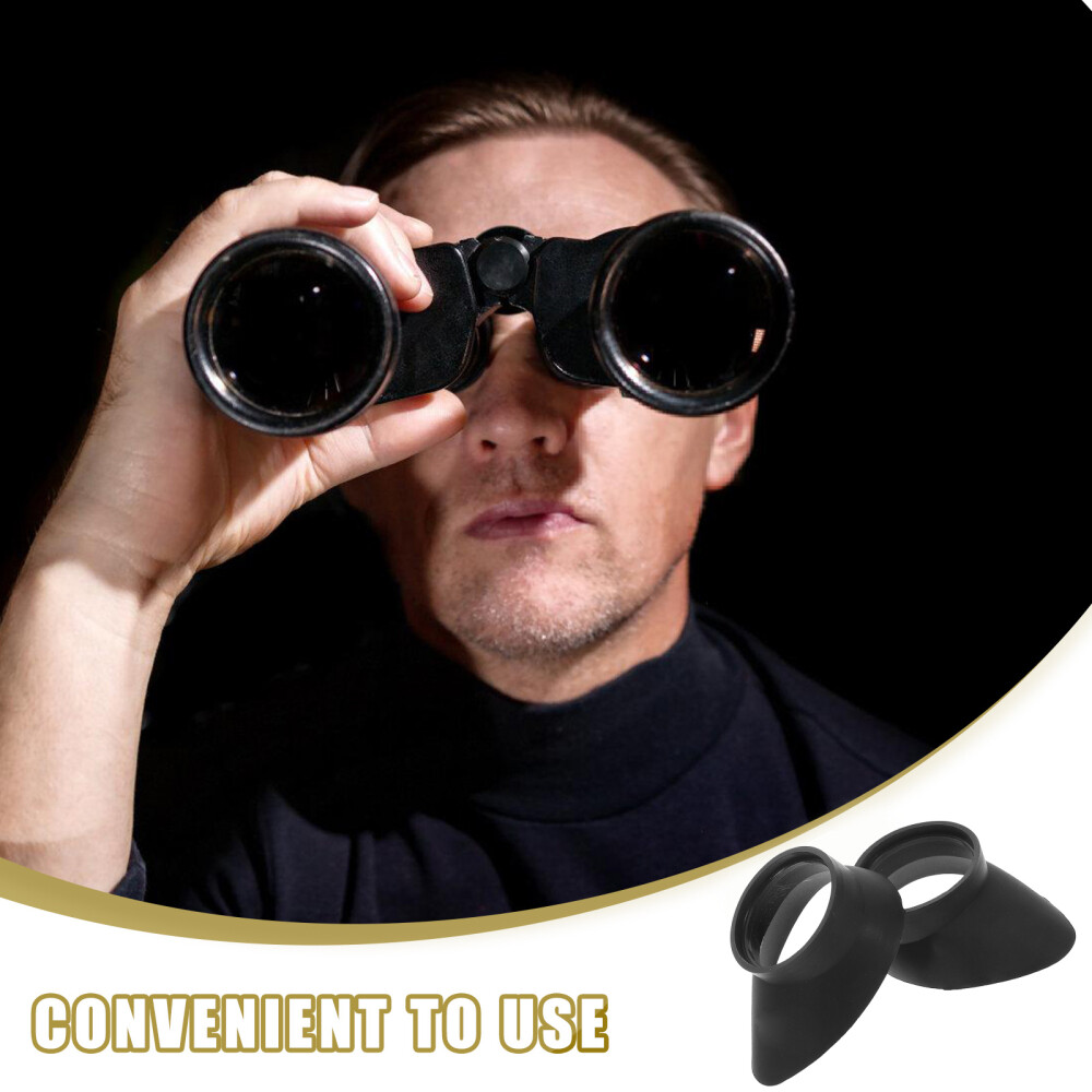 2 Pcs Microscope Goggles Eyepiece Hood Covers Lens Protector Guard Cap