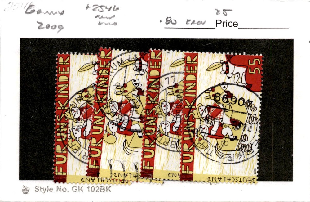 Germany, Postage Stamp, #2546 (4 Ea) Used, 2009 Children (AB)