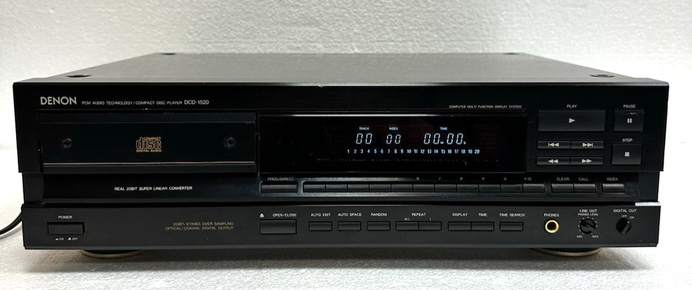 Denon DCD-1520 CD Player Tested & Working! READ!