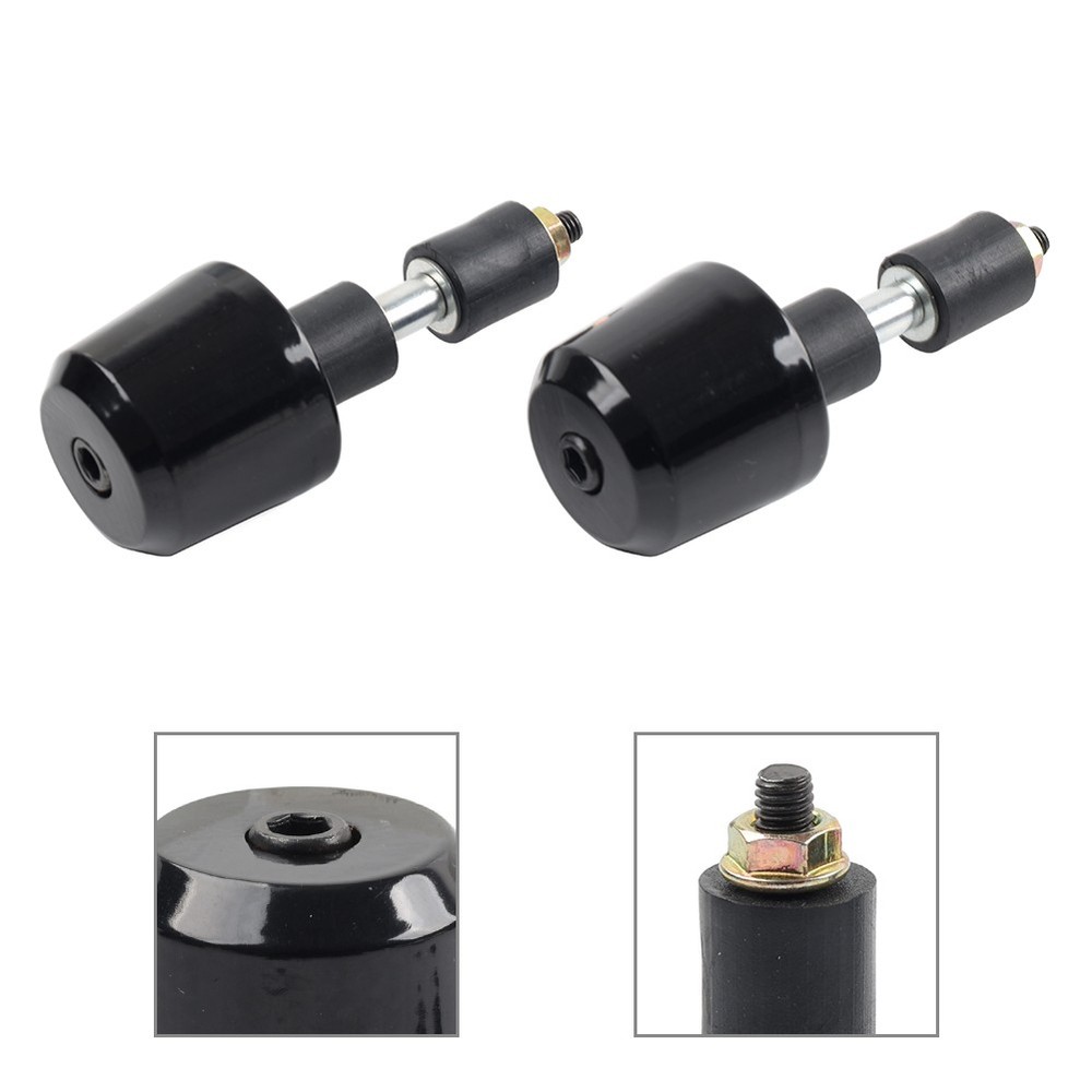 Pair 7/8" 22MM Universal Motorcycle Handlebar End Connector Handlebar Grip Ends Caps