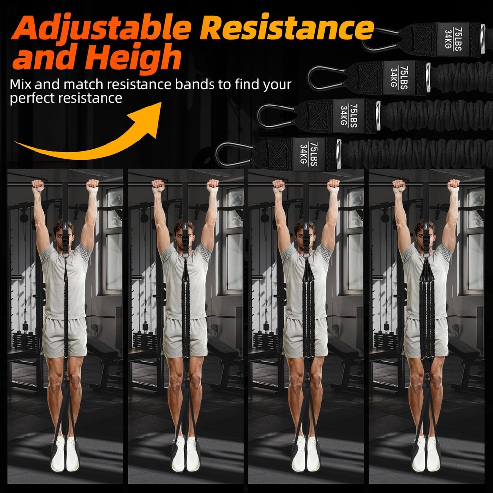 Pull Up Assistance Bands, Adjustable Heavy Duty Resistance Band for Pull Up B...