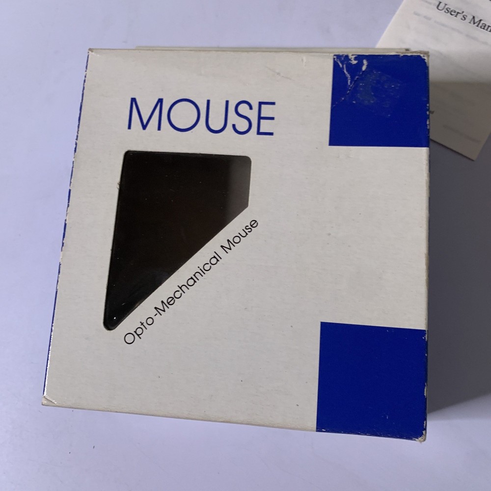 Opto-Mechanical Mouse Track-ball 3-Button Serial Connection Wired