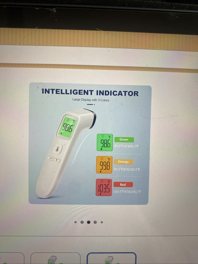 Thermometer No-Touch, Infrared Forehead