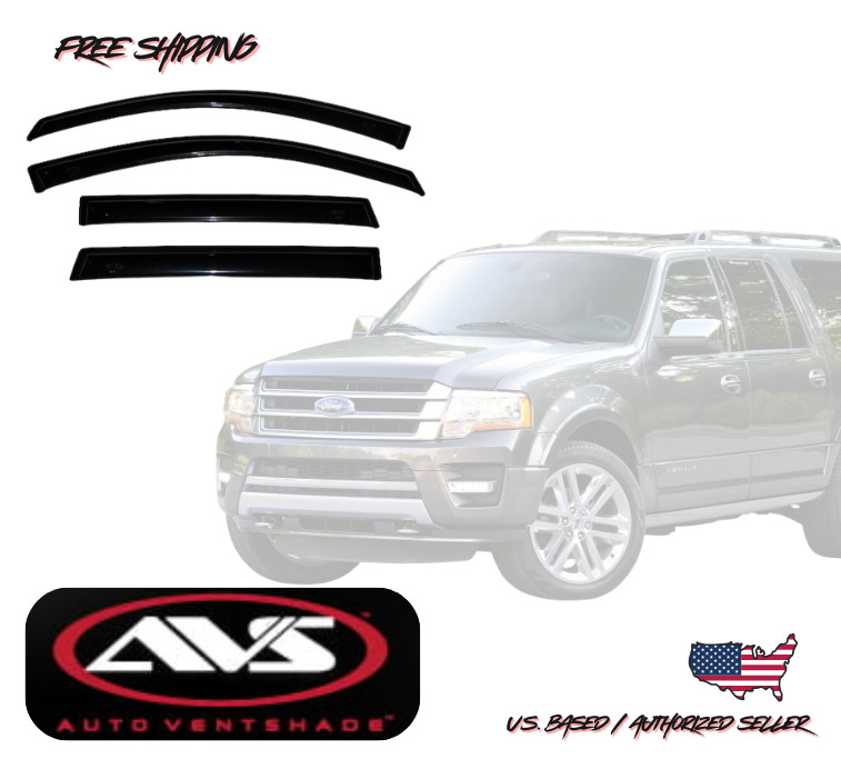 1997-2017 Ford Expedition AVS Window Vent Visors Rain Dust Guard Deflector 4PC.