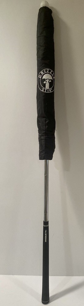 Drizzle Stick Golf Bag Umbrella Black White NICE!