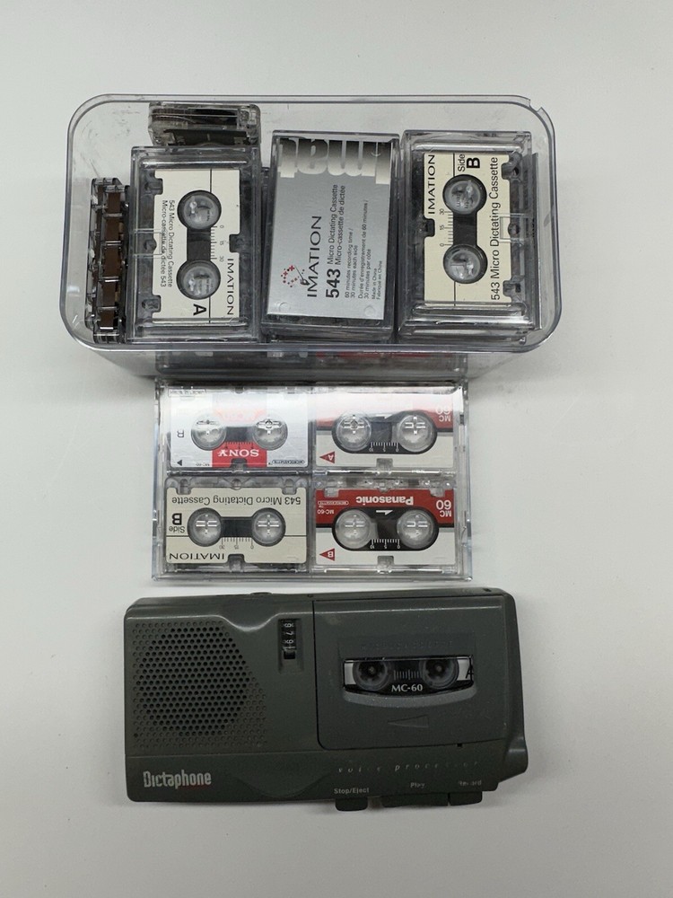 Dictaphone Microcassette Portable Recorder Voice Processor - Model 3223