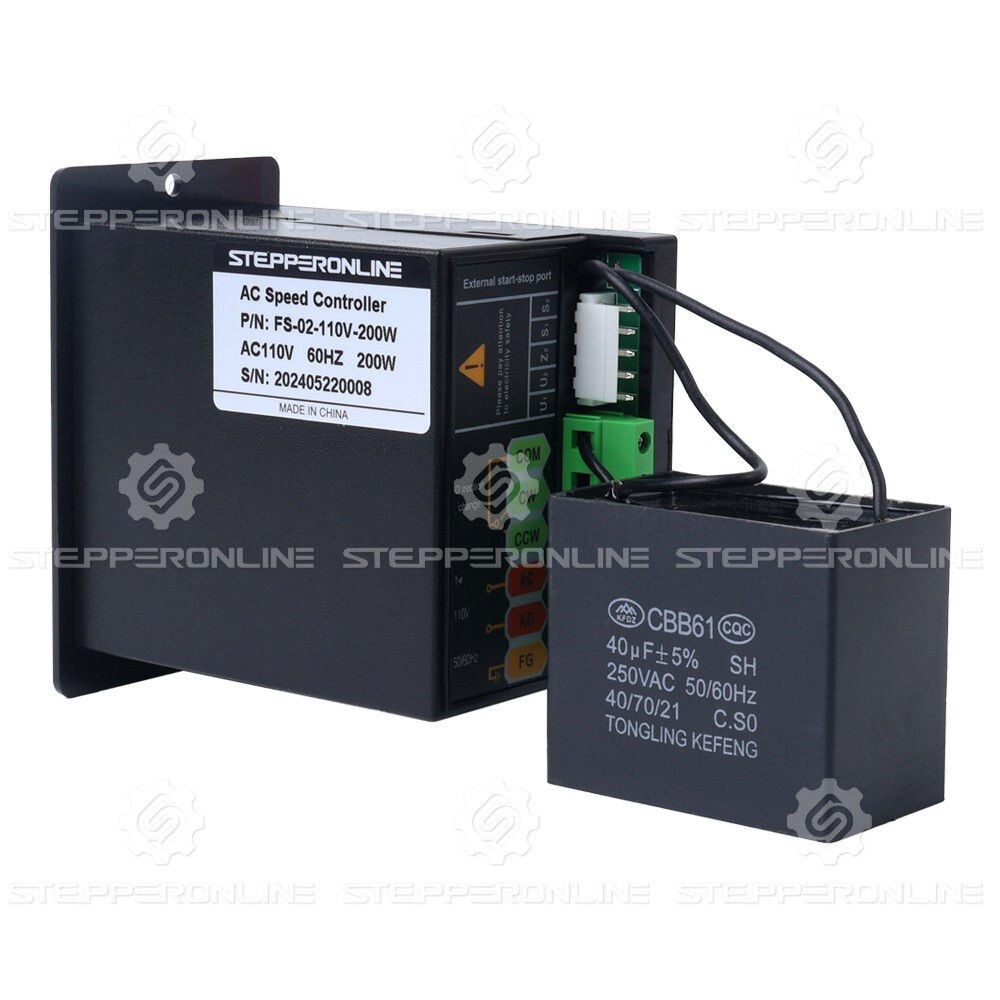 200W Single Phase 110VAC Motor Speed Controller for Variable Speed Motor