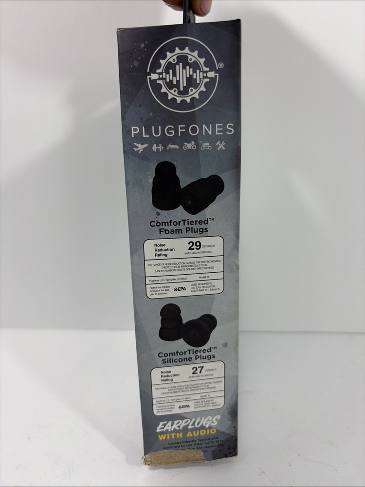 Plugfones Liberate Bluetooth Ear Plugs- 29dB